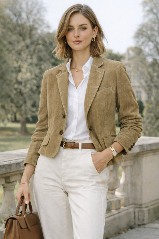 Blazer de pana camel American Eagle Talla S usado