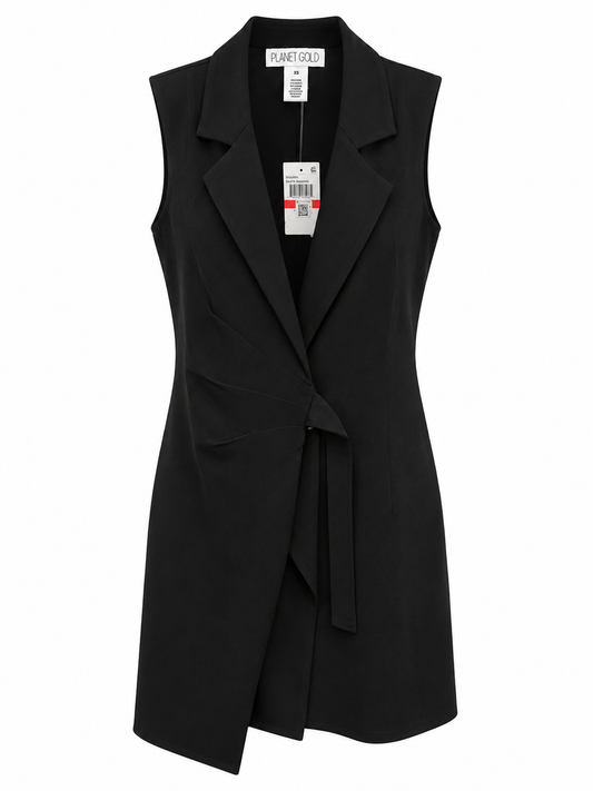 Blazer vestido negro elegante Planet Gold Talla XS Nuevo con etiqueta