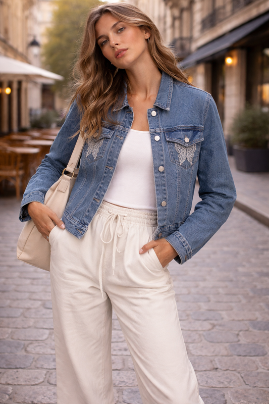 Chaqueta denim azul Marca Rileys James Talla S Usado