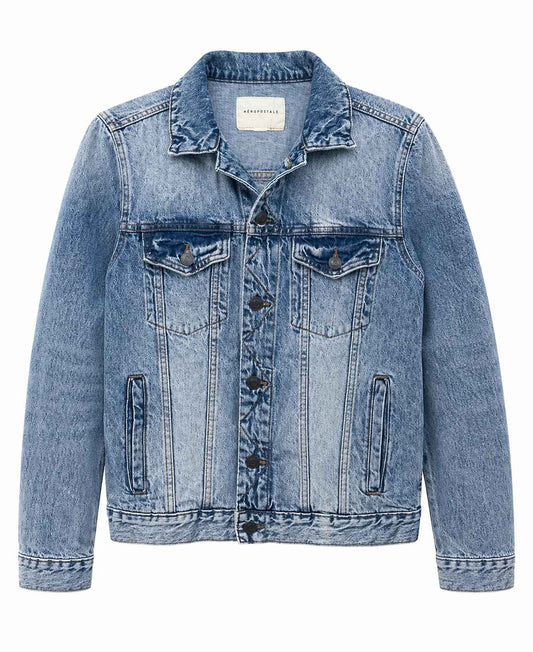 Chaqueta denim azul claro clásica Marca AEROPOSTALE Talla S Nuevo sin etiqueta