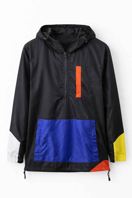 Chaqueta rompevientos multicolor Marca Zara Talla M Usado