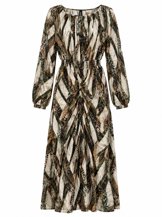 Vestido midi estampado H&M Talla S Usado