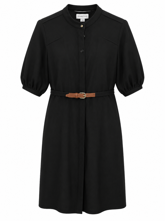 Vestido camisero negro Calvin Klein talla 8 nuevo