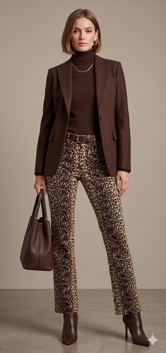 Pantalón animal print leopardo Marca GUESS Talla 27 Usado