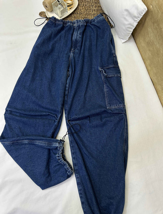 Jean jogger azul denim Pull&Bear Talla L usado