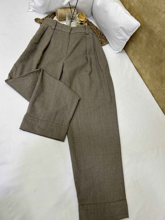Pantalón sastre beige oscuro Massimo Dutti Talla M usado