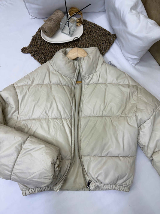 Chaqueta acolchada beige Marca NAF NAF Talla M Usado