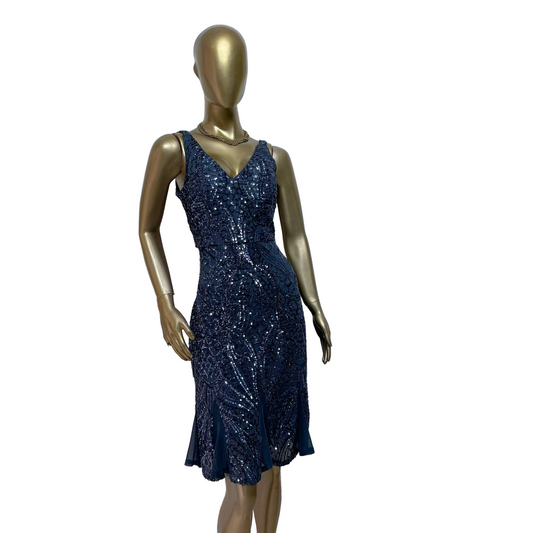 Vestido azul marca NW talla 10 usado