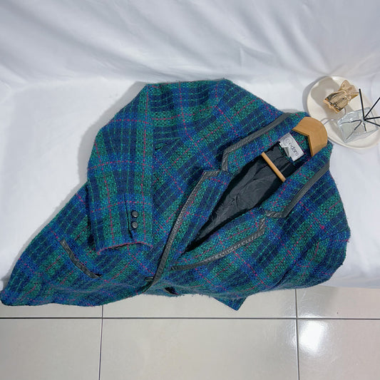 Blazer vintage de lana Cedars Talla S Usado