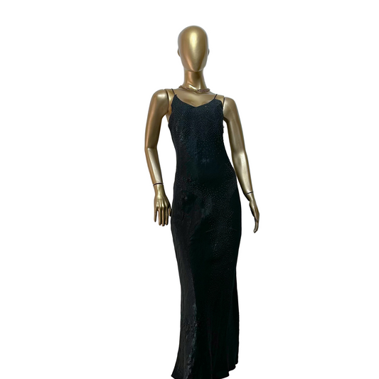 Vestido largo negro marca Let’s Fashion talla S usado