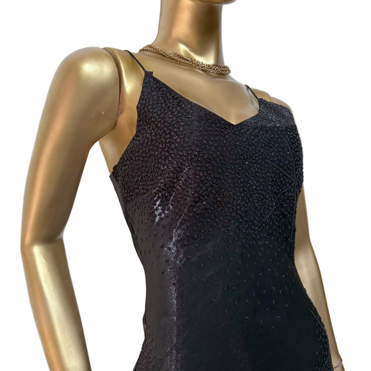 Vestido largo negro marca Let’s Fashion talla S usado