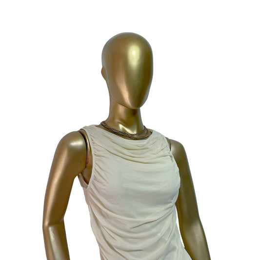 Vestido crema marca JJXX Talla XL nuevo