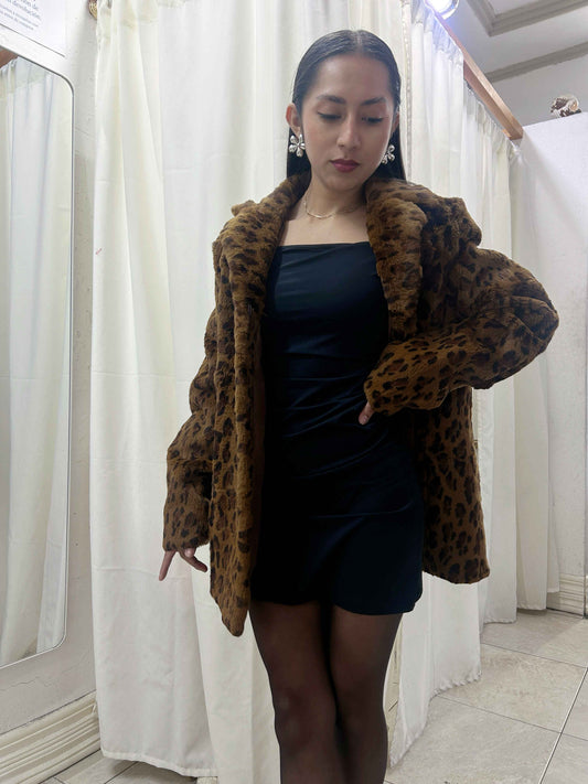 Abrigo animal print marca Marvin Richards talla L usado