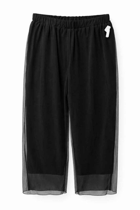 Pantalón negro con transparencias Marca FRIFUL Talla XL Usado