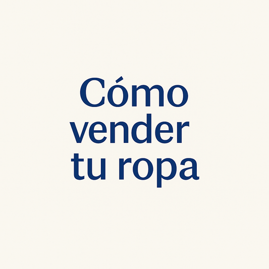 Vender Ropa Usada
