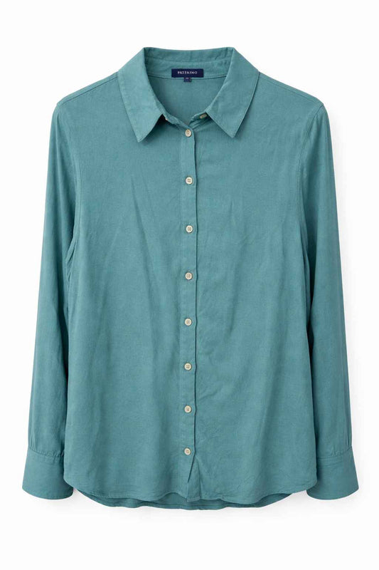 Camisa verde jade Marca PATPRIMO Talla M Usado