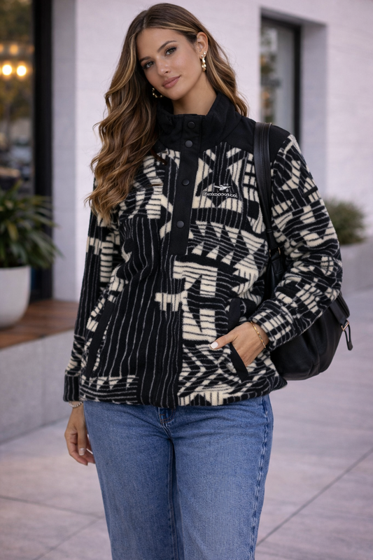Chaqueta estampada polar Marca COLUMBIA Talla S Usado