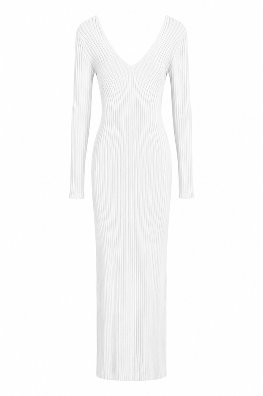 Vestido largo en blanco Fashion Nova talla M Nuevo