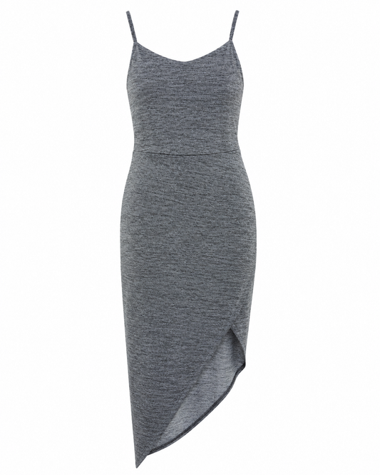 Vestido gris asimétrico BCBGeneration talla M nuevo