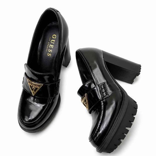 Zapatos loafers negros plataforma Marca GUESS Talla 5.5 Nuevo sin etiqueta