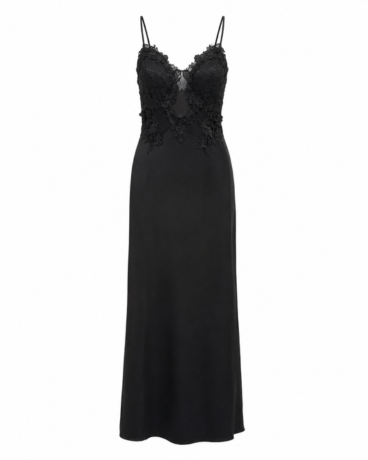 Vestido negro con encaje Patricia & Genesis talla S usado
