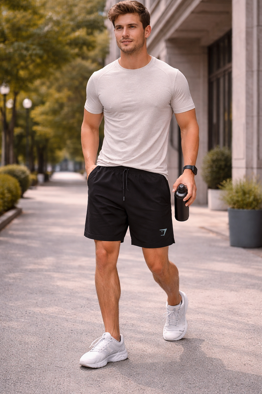 Short deportivo negro Marca Gymshark Talla XL Usado