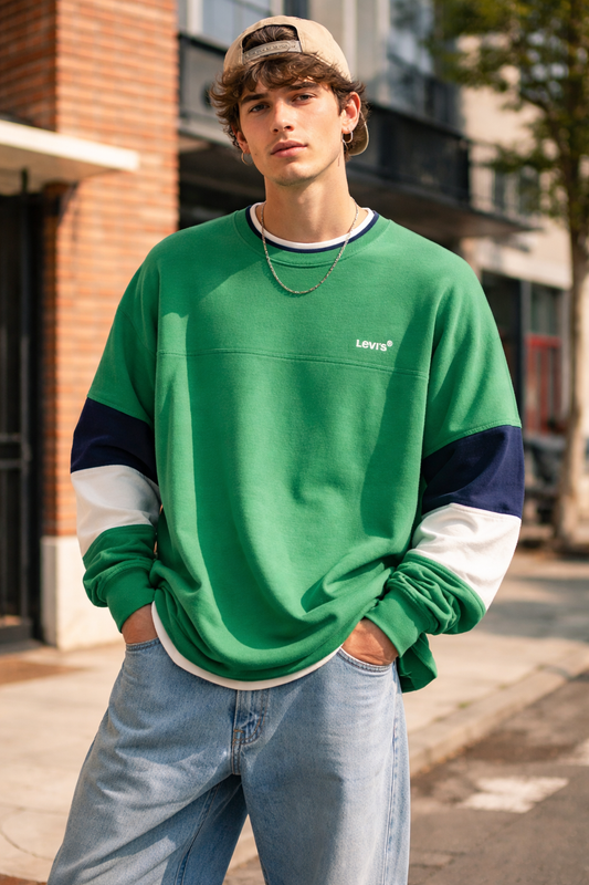 Buso verde retro Levi’s talla XL usado