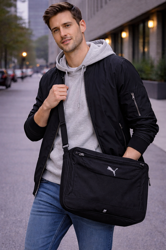 Bolso deportivo negro grande PUMA de Hombre usado
