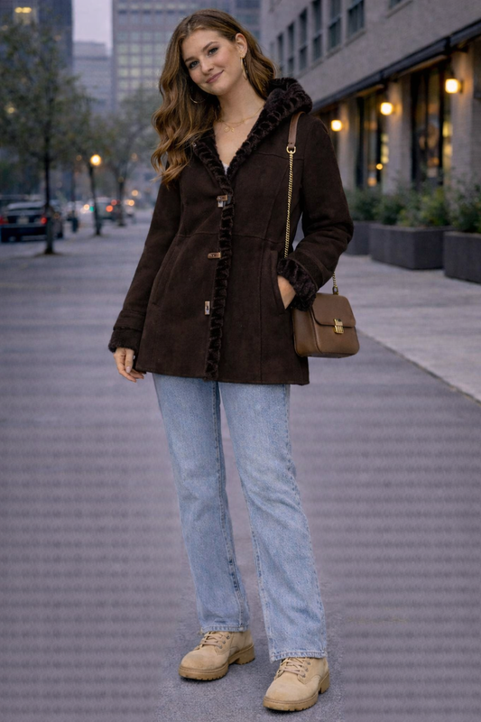 Abrigo acolchado con capucha JONES NEW YORK Talla L usado