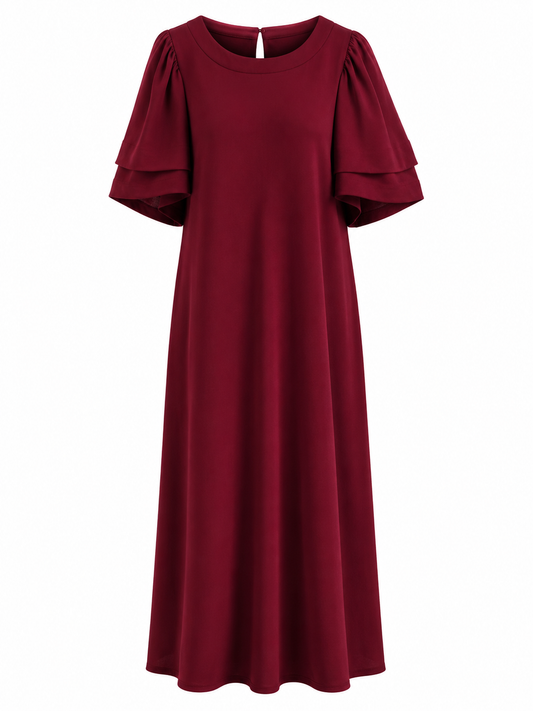 Vestido vino fluido Fashion Nova talla M nuevo