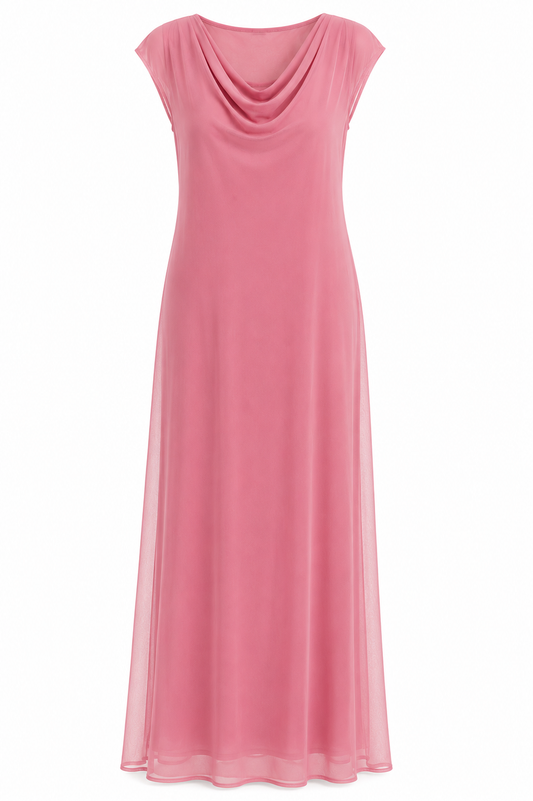 Vestido rosado fluido Ryocca talla S usado