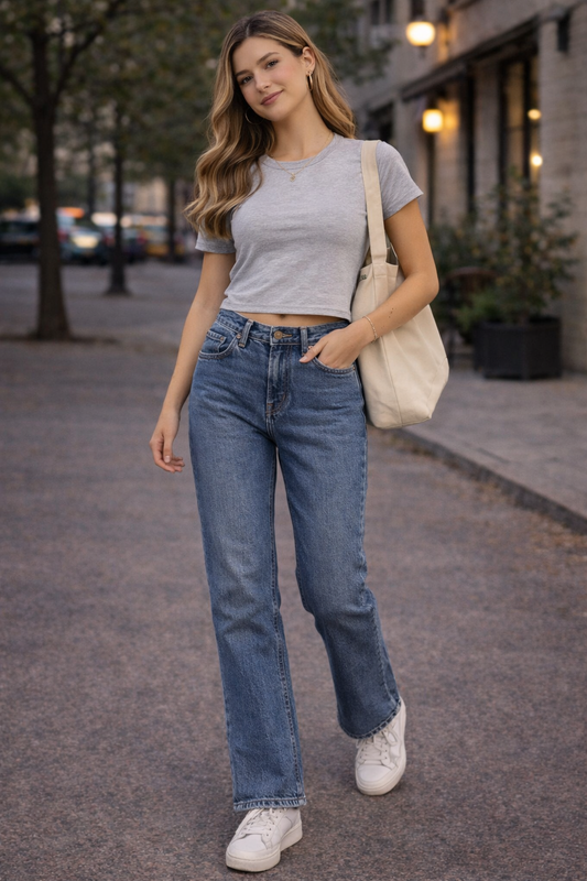 Jean azul clásico mujer STR Talla 36 usado