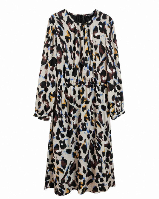 Vestido midi animal print LADY ETA Talla G Nuevo