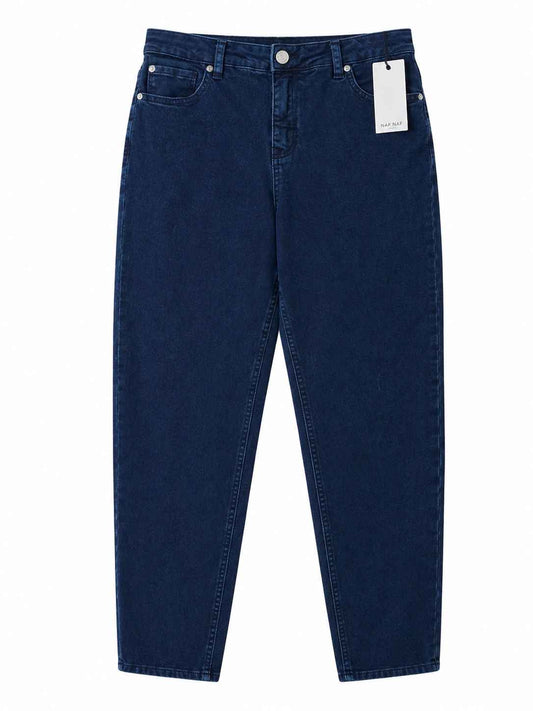 Pantalón jean recto azul oscuro Marca NAF NAF Talla 10 Nuevo con etiqueta