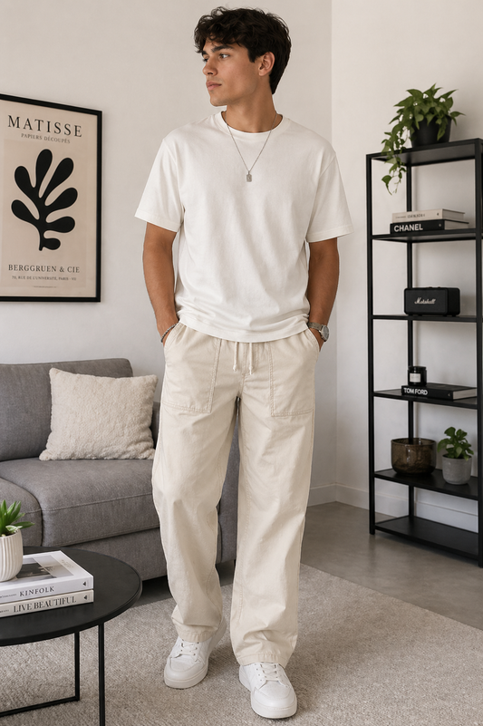 Pantalón jogger beige utilitario Marca Old Navy Talla S Nuevo con etiqueta