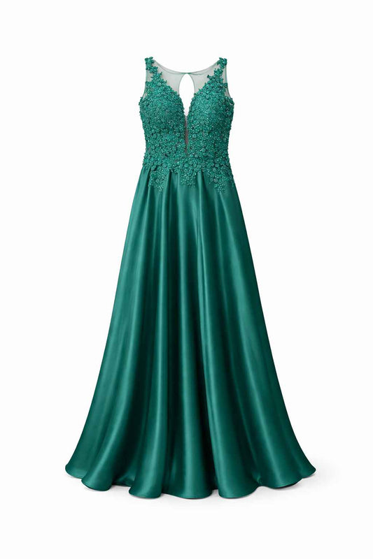Vestido largo verde esmeralda Talla M Usado