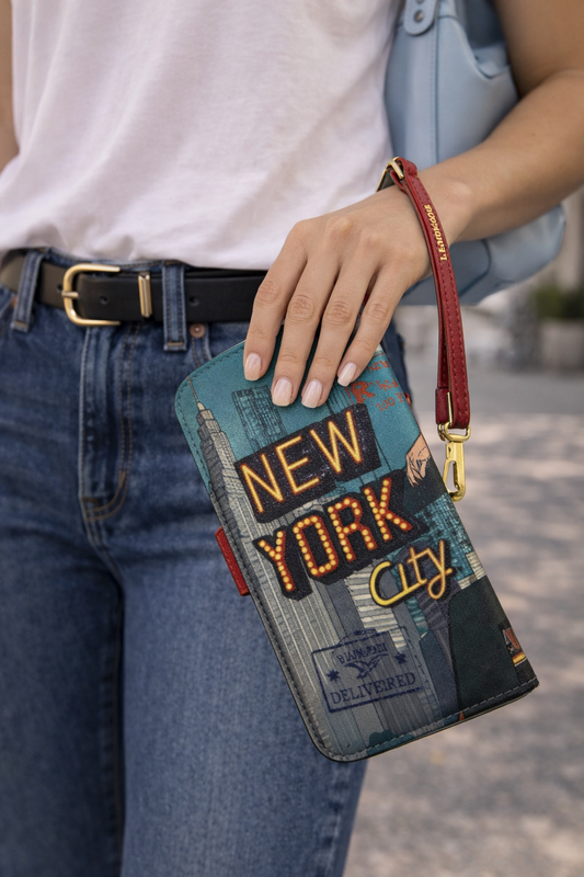 Billetera / wristlet Nicole Lee “New York City”  Usada