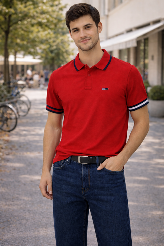 Polo rojo TOMMY JEANS Talla XS de Hombre Usado