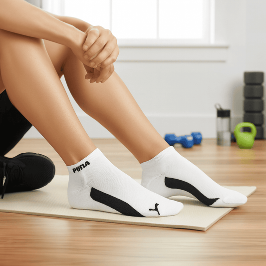 Par de medias tobilleras Puma blancas Nuevas