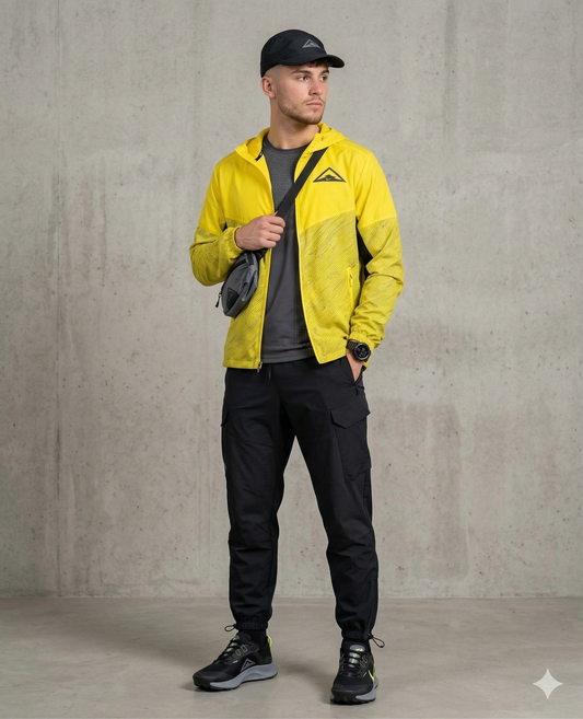 Chaqueta deportiva amarilla Marca NIKE Talla P Usado