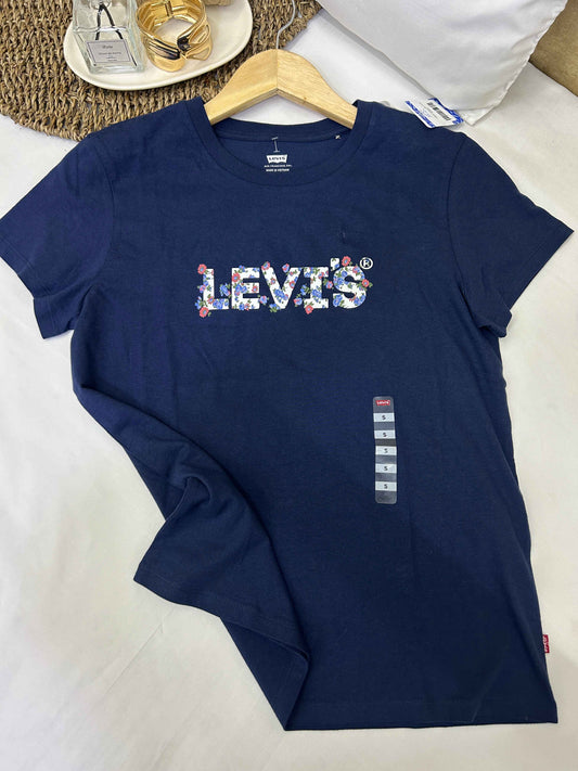 Camiseta azul marino con logo LEVI’S Talla S nuevo