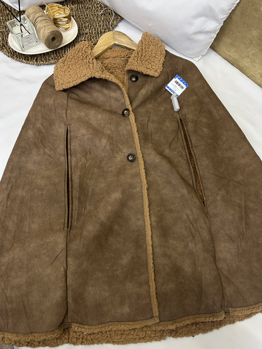Chaleco tipo shearling marrón SHEIN  Talla S usado