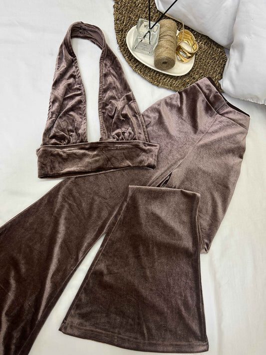 Conjunto de dos piezas en terciopelo SHEIN Talla S usado