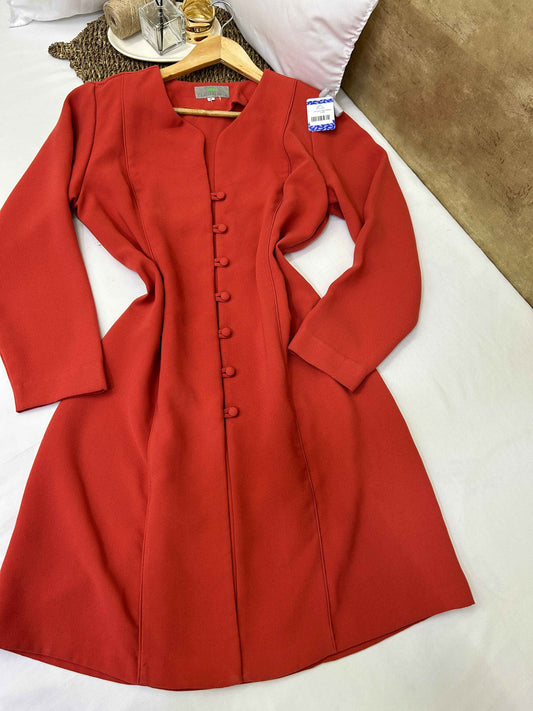 Blazer vestido ladrillo vintage Charleston Talla 16 usado