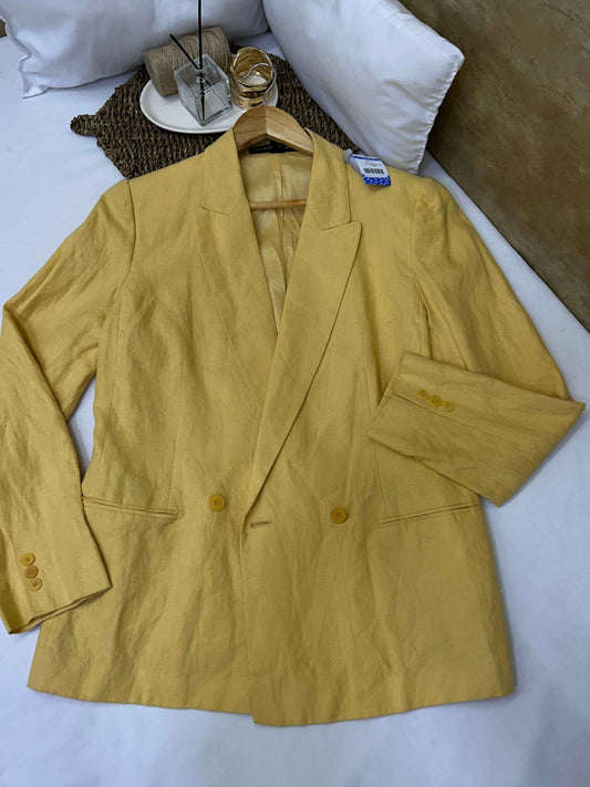 Blazer mostaza clásico LINDA ALLARD ELLENTRACY Talla 10 usado