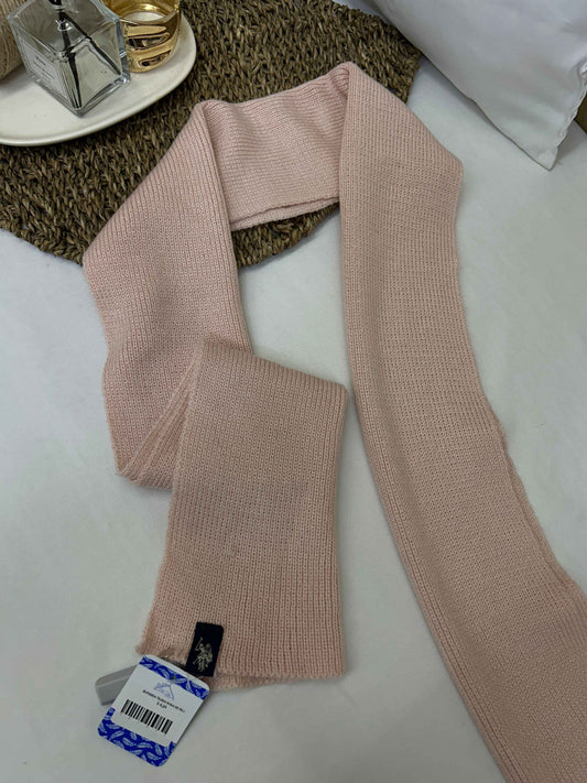 Bufanda tejida rosa palo Polo Assn Talla única usado
