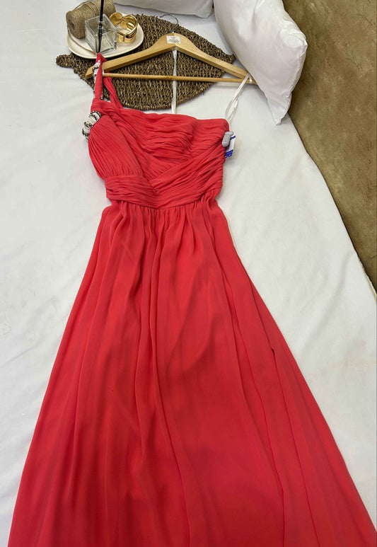 Vestido largo rosa Calvin Klein Talla 4 usado