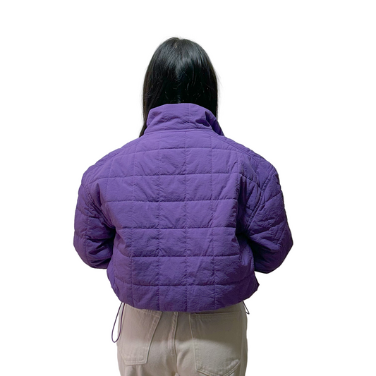 Chaqueta Bomber Acolchada Morada Lovee Tree Ultra Light Talla S Usado