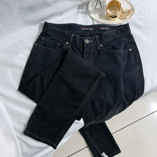 Jean Michael Kors Parker Slim Fit Negro Talla 28/32 Mujer Usado