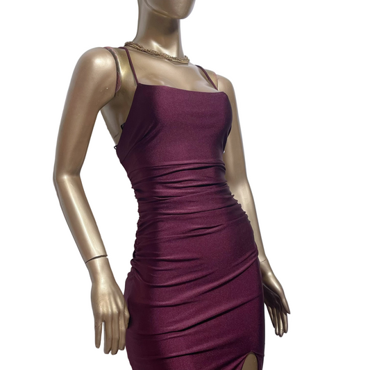 Vestido largo vino marca La Scala talla P usado